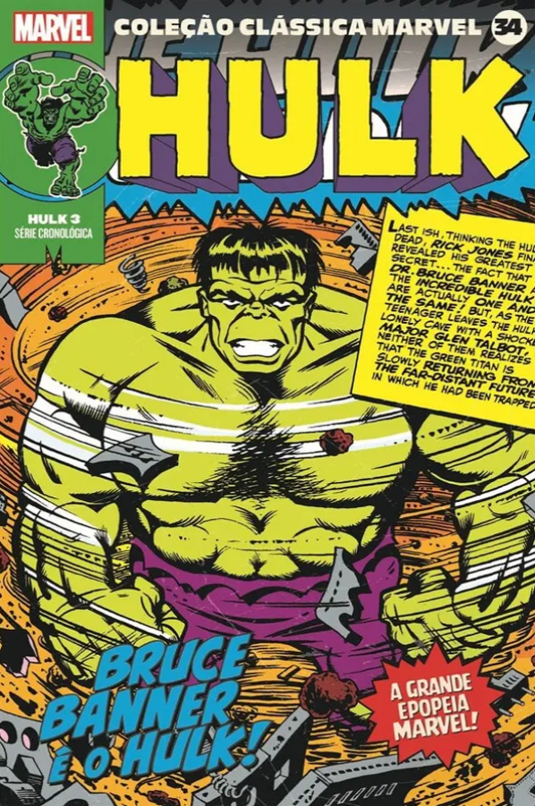 Coleção Clássica Marvel 34: Hulk 3