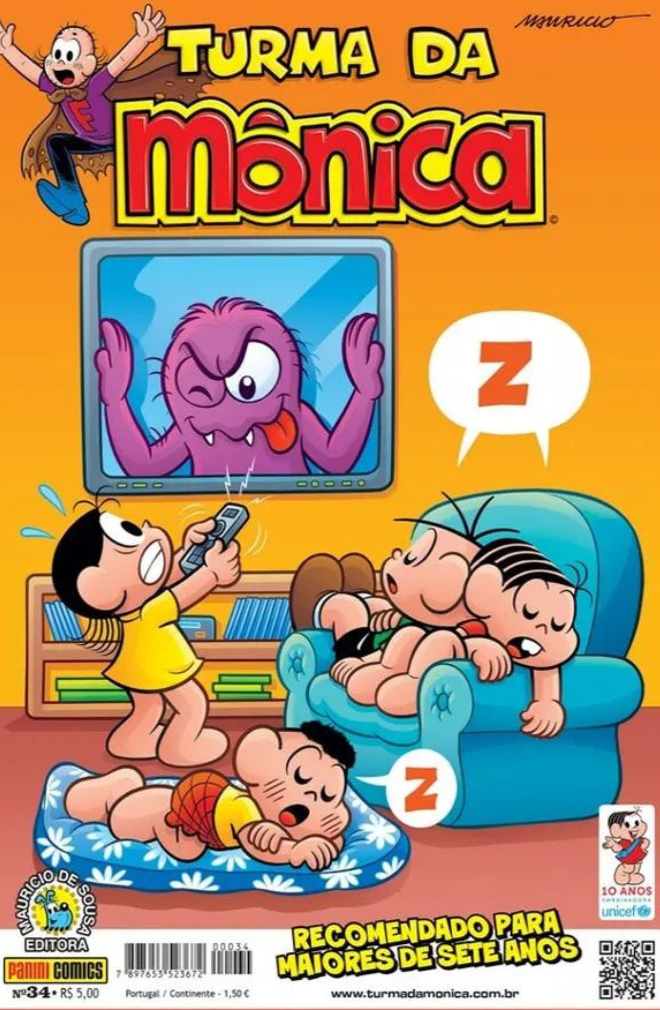 Turma da Mônica 34: Recomendado Para Maiores de Sete Anos