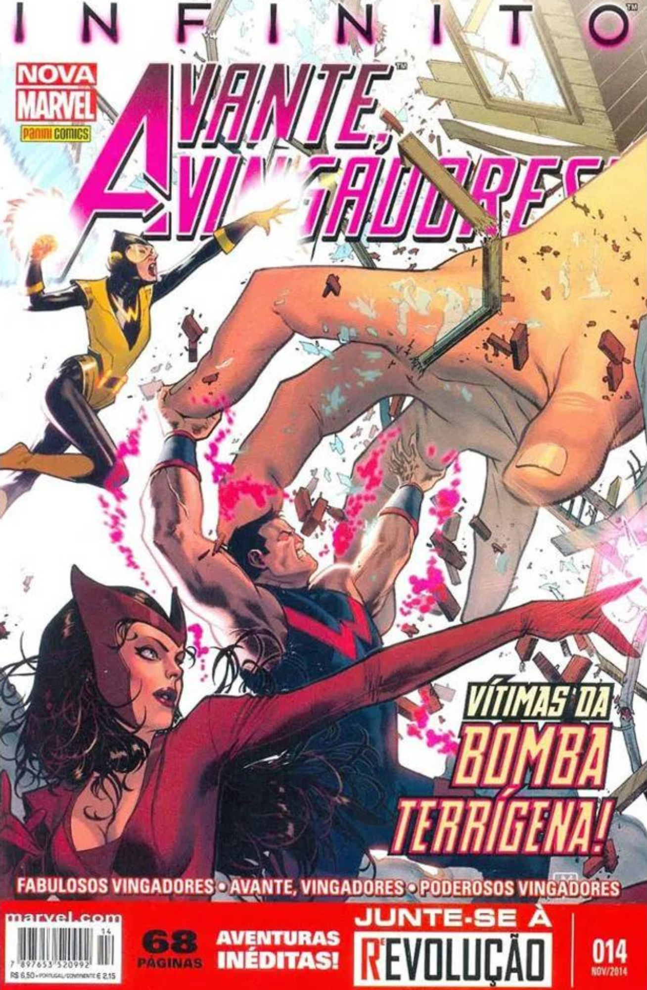 Avante Vingadores 14: Vitimas da Bomba Terrígena