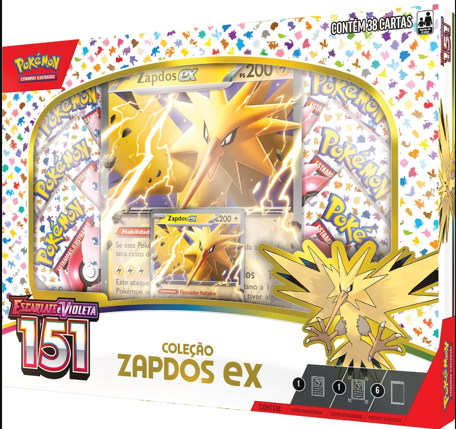 BOX POKEMON: Coleção Zapdos EX