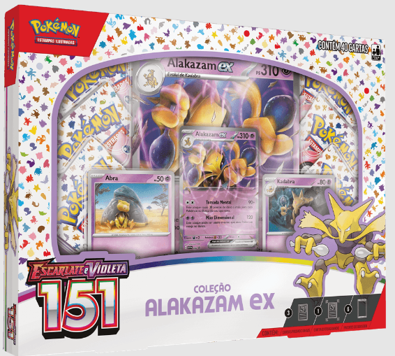 BOX POKEMON: Coleção Alakazam-EX