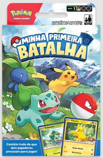 Minha Primeira Batalha: Bulbasaur e Pikachu