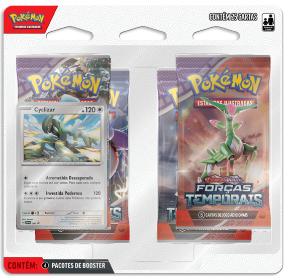 Blister Quadruplo POKEMON: Forças Temporais