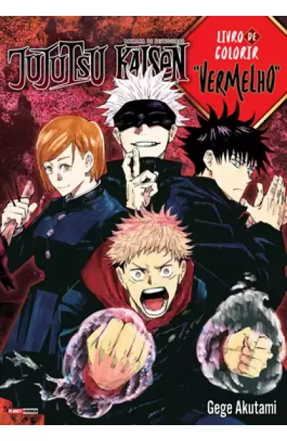 Jujutsu Kaisen: Livro de Colorir (Vermelho)
